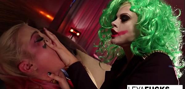 Whorley Quinn gets caught and fucked by the Joker